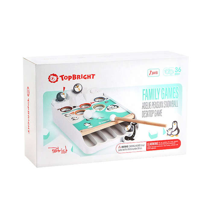TopBright - Fine Motor Pound & Tap Game - Adelie Penguin Snowball