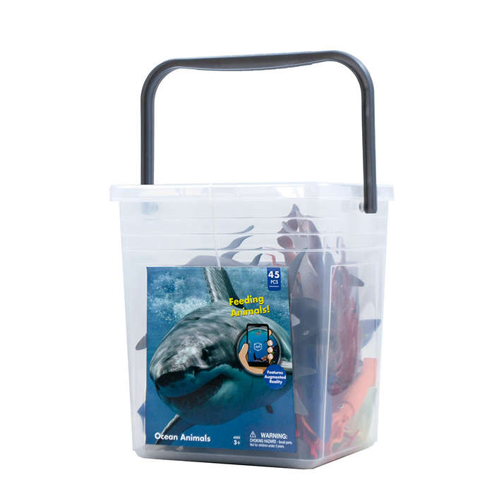 Planet Greenbean - Ocean Animal Playset - 45pcs in Bucket
