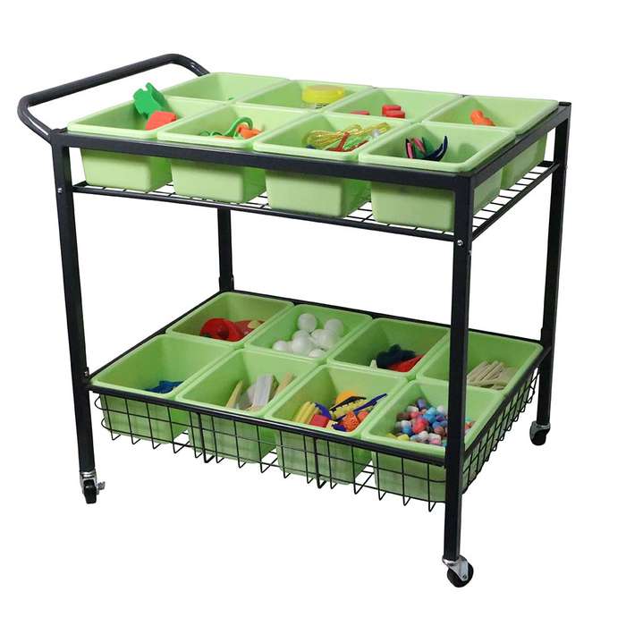 Anthony Peters - Arts & Crafts Storage Trolley - 80 x 94 x 64cm