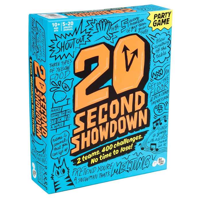 Big Potato Games - 20 Second Showdown - Family Board Game - 4-20 Players