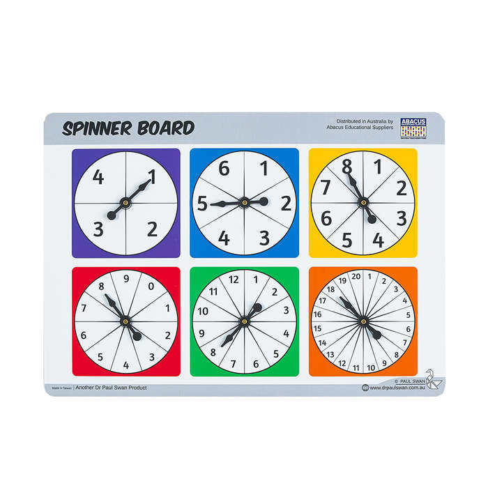 EDX Education - Spinner Board - Numbers