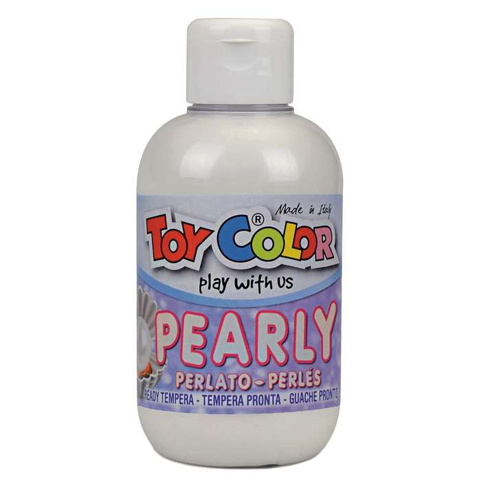 Toy Color - Superwashable Ready-Mix Tempera Paint for Kids - Pearly Shades - 250ml