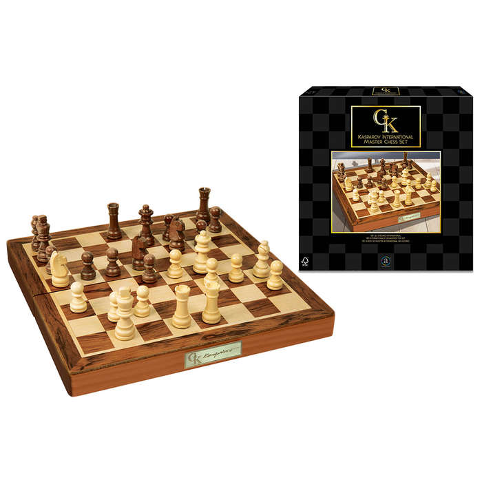 Ambassador - Kasparov International Master Wooden Chess Set