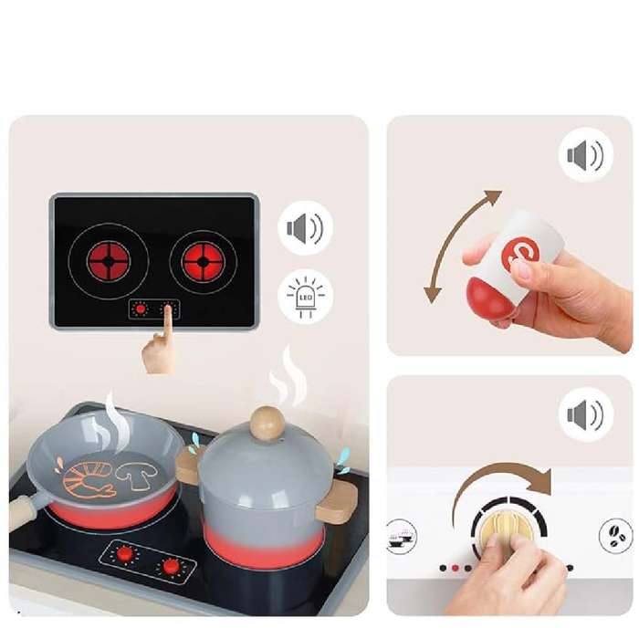 TookyToy - Pretend Play Wooden Kitchen Set