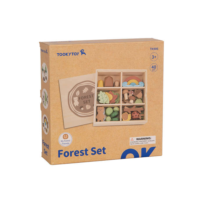 TookyToy - My Little Forest - Wooden Sorting Play Box