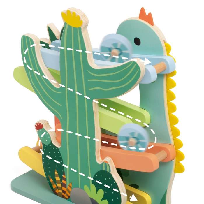 Classic World - Dinosaur Slide - Wooden Activity Toy
