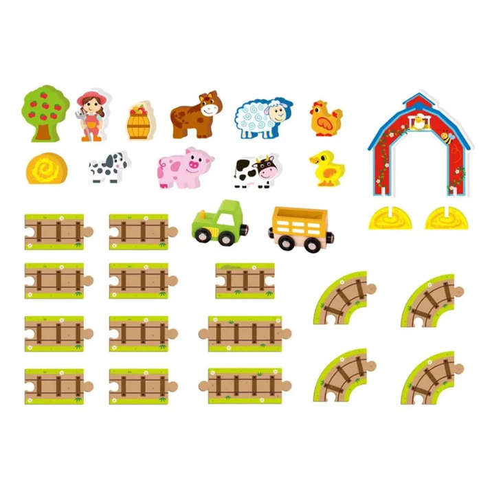 TookyToy - Farmyard Friends Story Box Play Set
