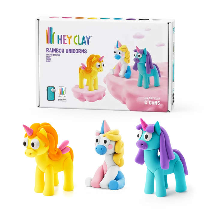 Hey Clay - Modelling Air-Dry Clay with Fun Interactive App - Lighty, Sunny, Rainy, Series Rainbow...