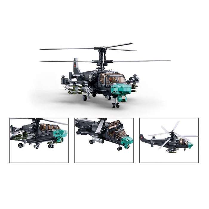 Sluban - Model Bricks - KA-52S Gunship 1/35 - 913pcs
