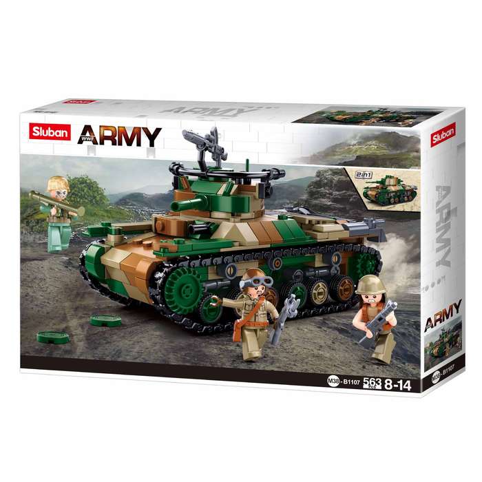 Sluban - WWII - Type 97 Medium Tank - 563pcs