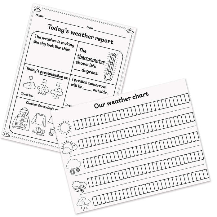 Learning Resources - Weather Tracker Pocket Chart