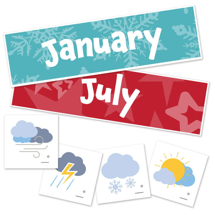 Learning Resources - Weather Tracker Pocket Chart
