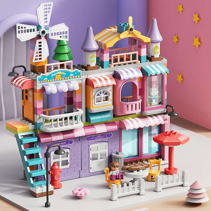 Feelo - Building Block Set - Girls Villa - 216 Pieces