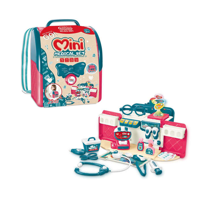 Cogo - Pretend & Play 2-in-1 Doctor Set - Convertable Backpack with 24 Tools