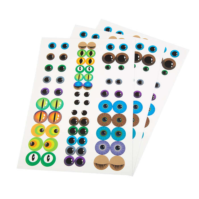 Anthony Peters - Stickers - Card Eyes - Coloured - 204pcs