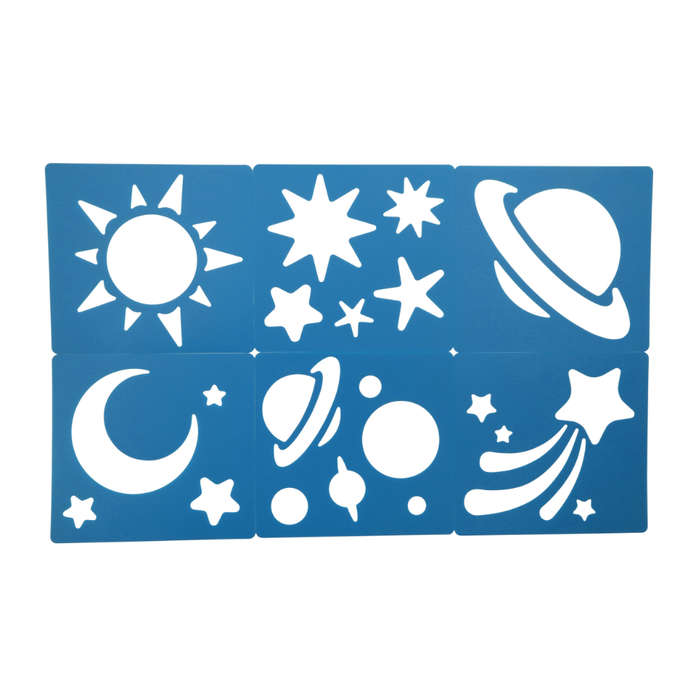 Anthony Peters - Stars & Planets Stencil Set - 6 Pieces