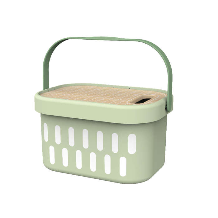TookyToy - Wooden Cutting Food Play Set in Portable Storage Box - 31 Pieces