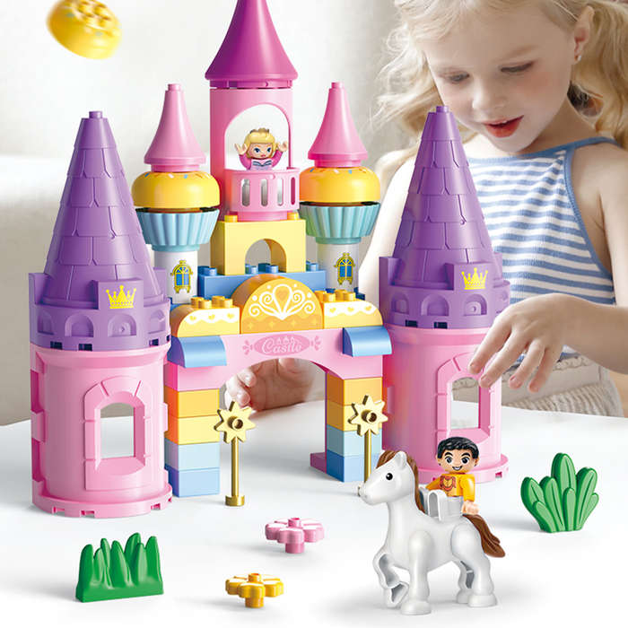 Feelo - Princess Castle - Large Building Block Set - 43 Pieces