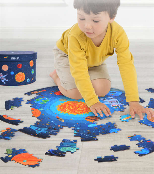 Mideer - Round Puzzle - Wondering Through Space - 150pcs