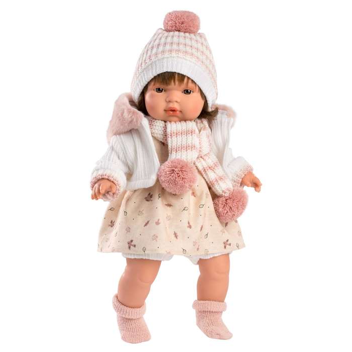 Llorens - Baby Girl Doll with Clothing & Accessories: Lola - 38cm (Crying Optional)