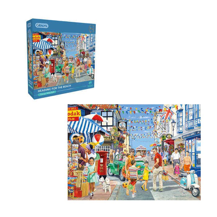 Gibsons - Heading for the Beach - 1000 Piece Jigsaw Puzzle