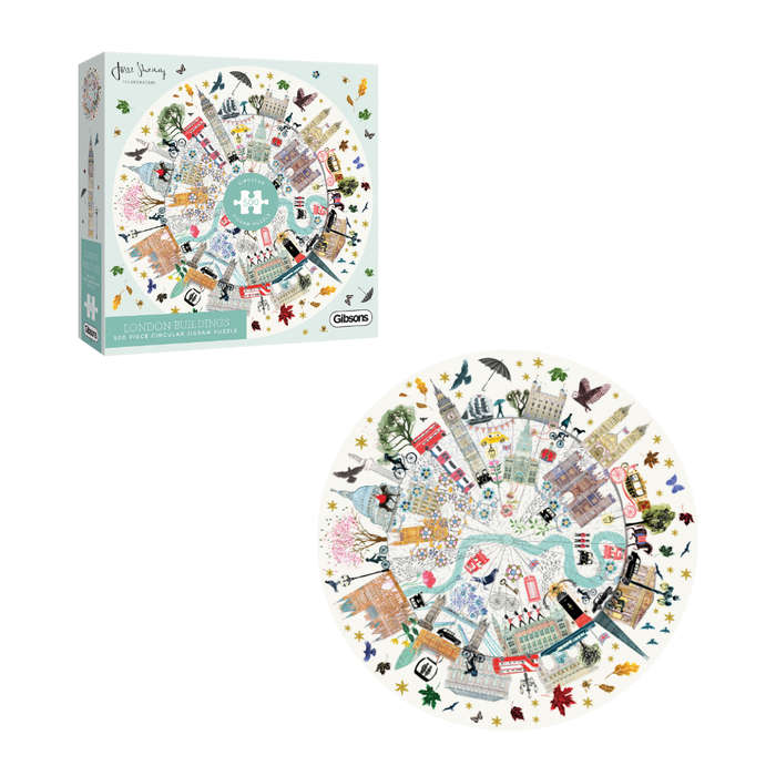 Gibsons - London Buildings - 500 Piece Circular Jigsaw Puzzle