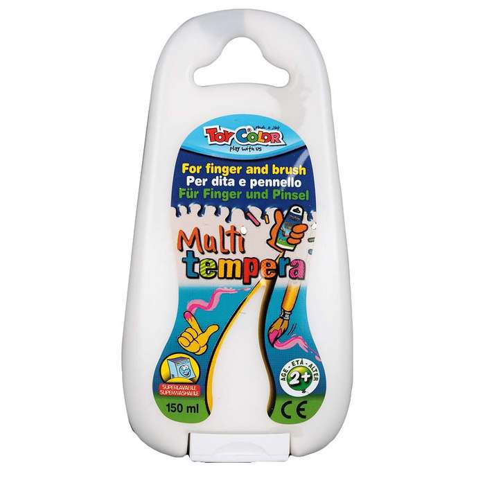 Toy Color - Superwashable Ready-Mix Tempera Paint for Kids - 150ml Squeezy Bottle