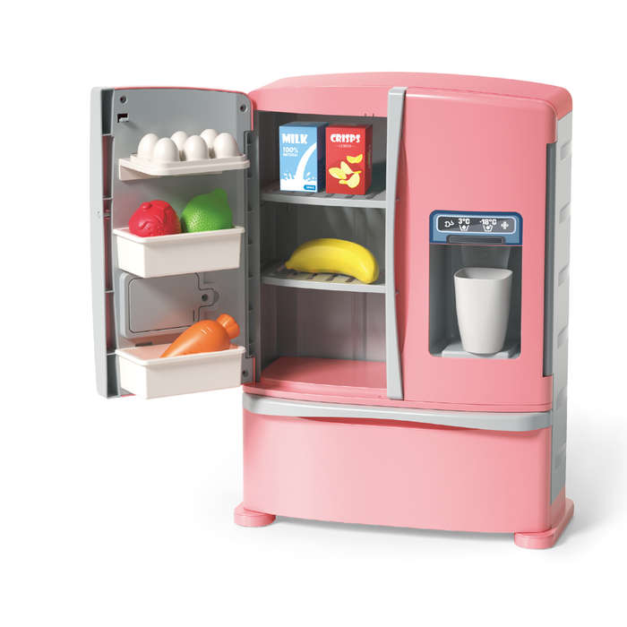 Pretend & Play Refrigerator with Sound Effects & Ice Dispenser - Pink
