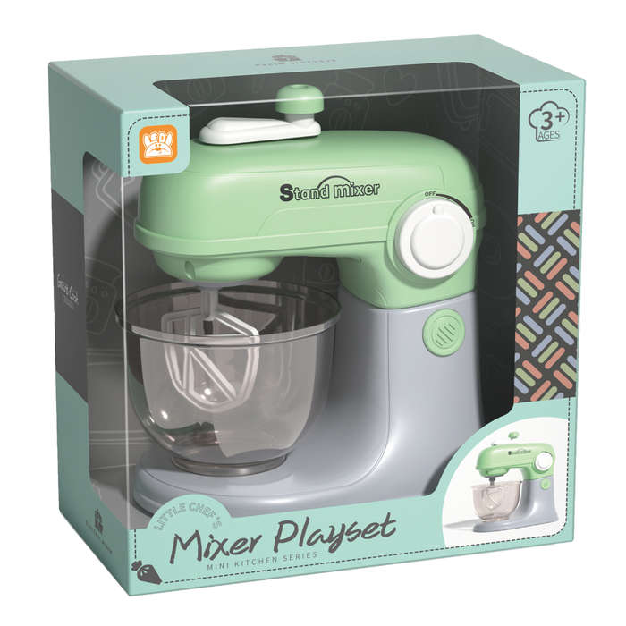 Pretend & Play Stand Mixer - Rotating Baking Set - Green