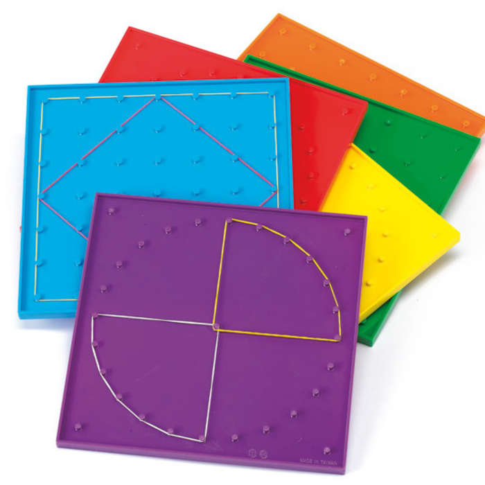 EDX Education - Geoboards - 20cm - 7X7 Pin & 24 Pin Circular - 1pcs