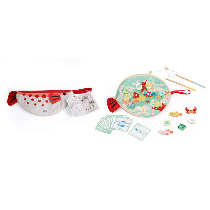 Classic World - Fishing Game - Travel-Size Set with Activity Cards - 34pcs