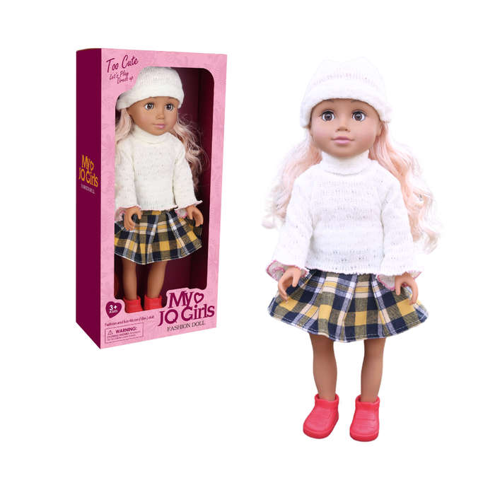 Fashion Doll - Blonde Hair, Skirt & Flats - 46cm