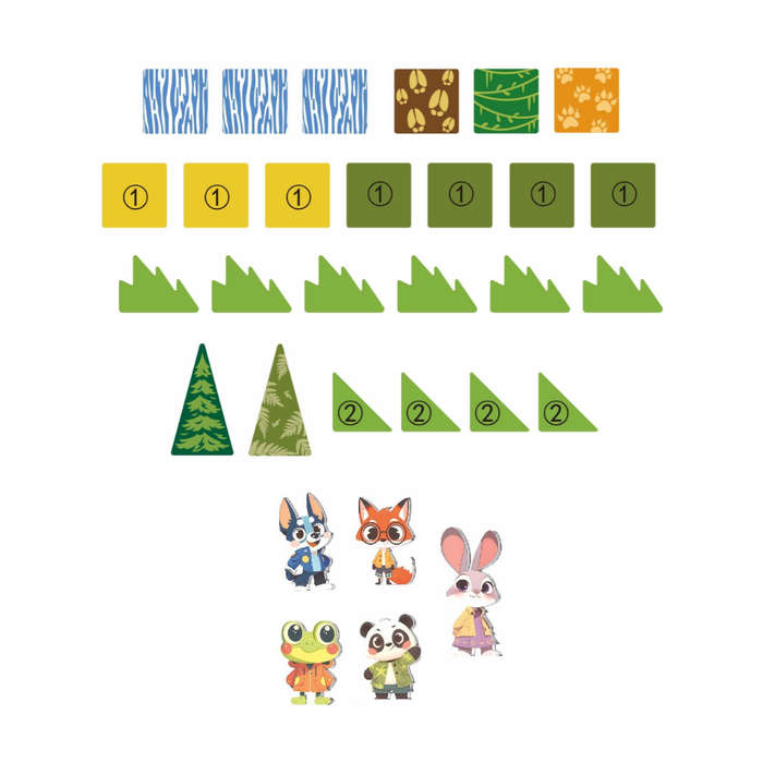 Magnetic Tiles - Cute Animals Set - 30 Pieces