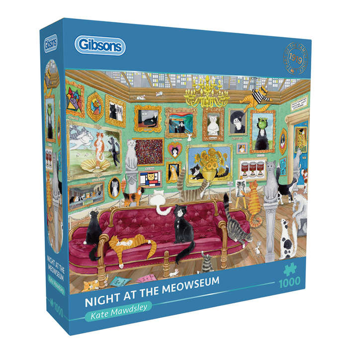 Gibsons - Night at the Meowseum - Jigsaw Puzzle - 1000pcs