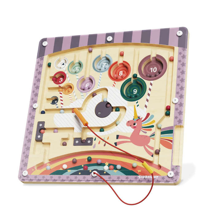 TopBright - Wooden Magnetic Maze - Unicorn