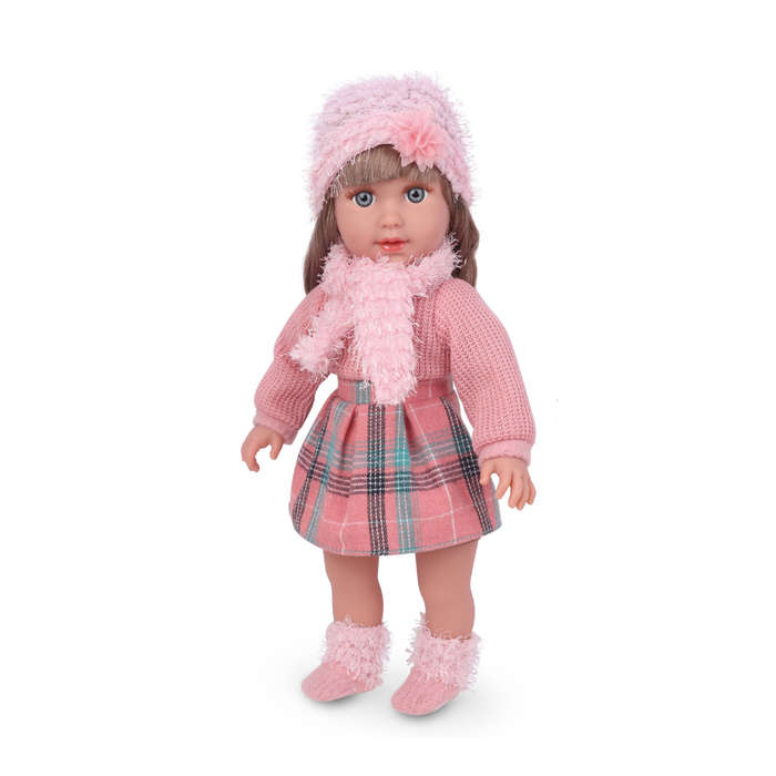 Fashion Doll with Sound - Melissa - Dress, Beanie & Shoes - 40cm