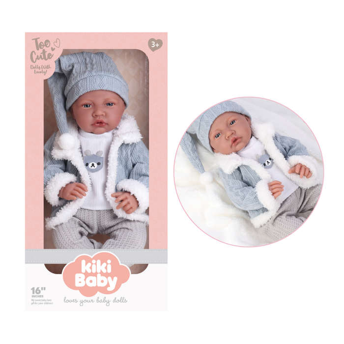 Baby Doll - Soft Cotton Body - Clothing, Beanie & Shoes - 40cm