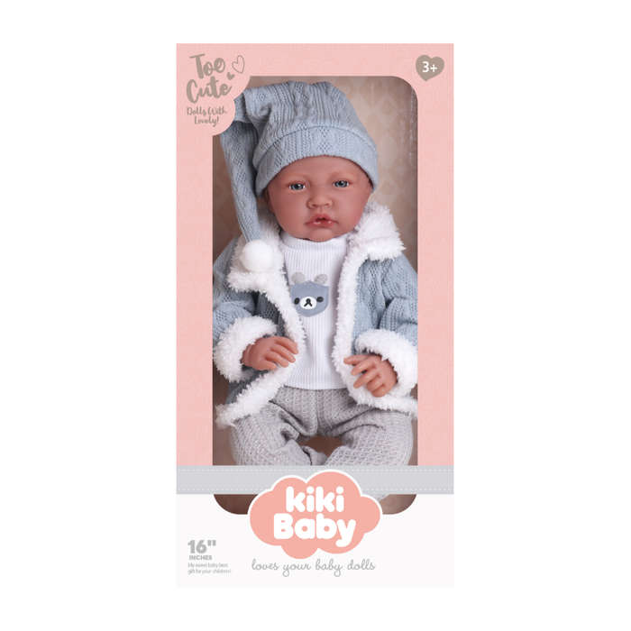 Baby Doll - Soft Cotton Body - Clothing, Beanie & Shoes - 40cm
