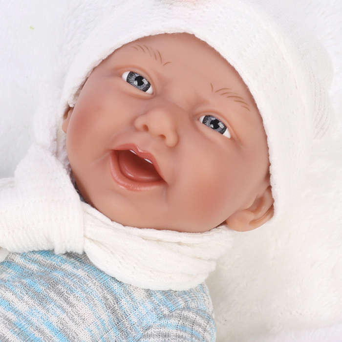 Baby Doll with Vinyl Body, 12 Sounds, Clothing & Accessories - 40cm
