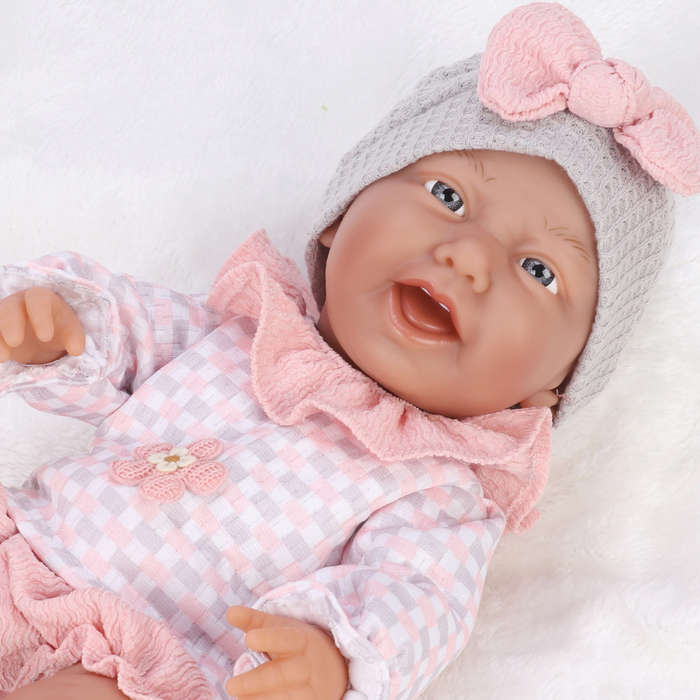 Baby Doll with Pink Clothing & Accessories - Vinyl Body - 40 cm