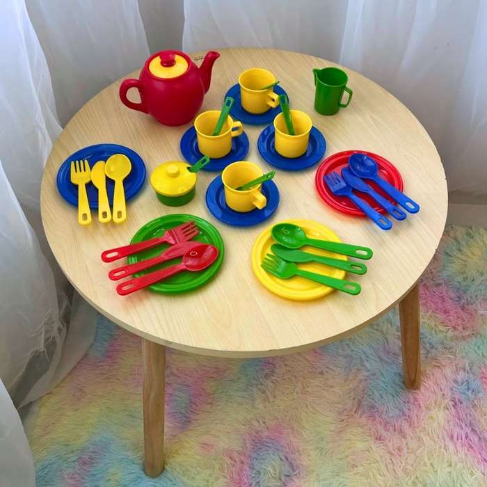 Greenbean - Pretend & Play Tea & Dinner Set - 34pcs