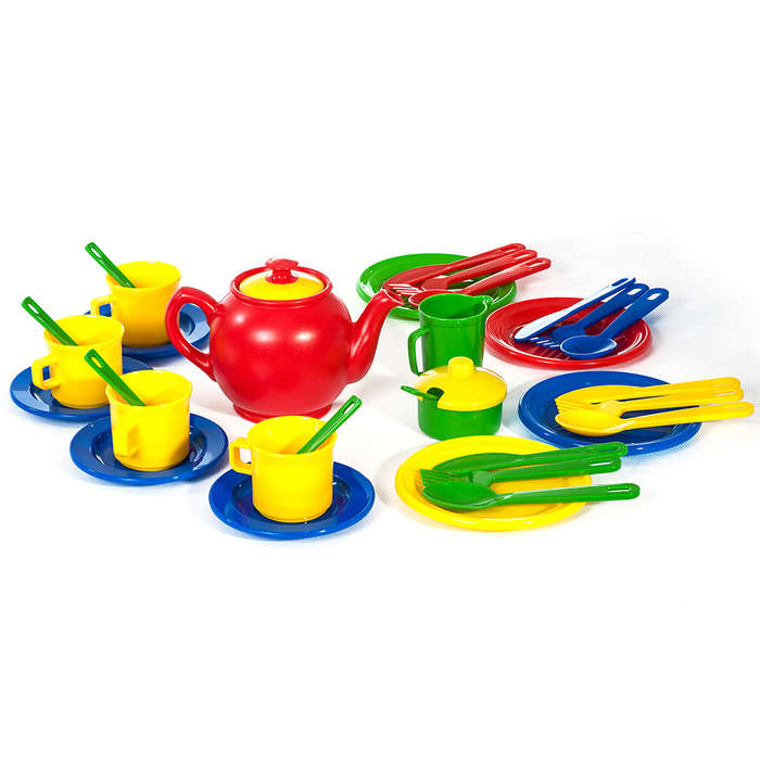 Greenbean - Pretend & Play Tea & Dinner Set - 34pcs