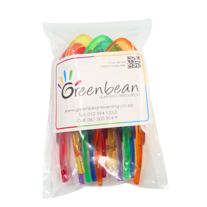 Greenbean - Translucent Tweezers - Fine Motor Skills Tools - 6pcs