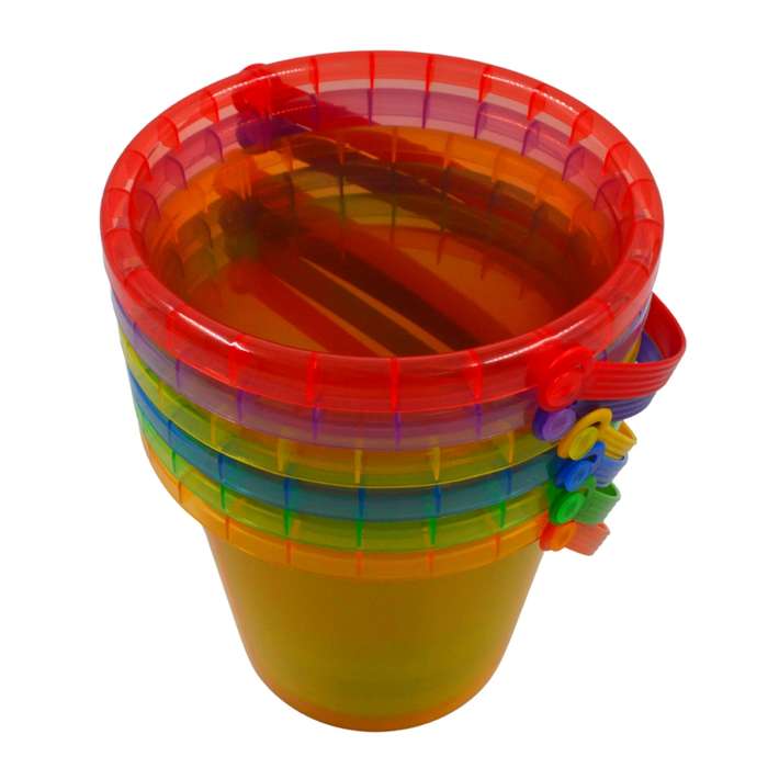 Greenbean - Translucent Buckets - Water Play Set - 2 Litre - 6pcs