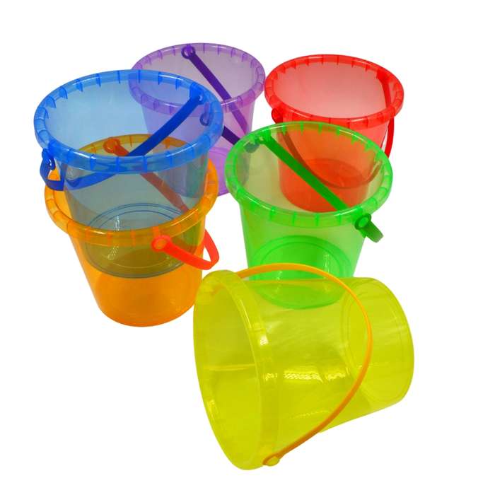 Greenbean - Translucent Buckets - Water Play Set - 2 Litre - 6pcs
