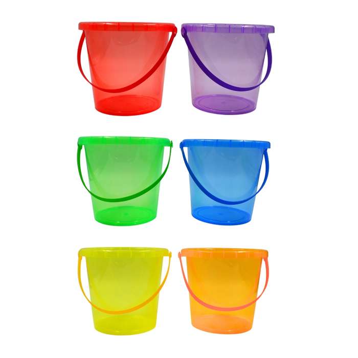 Greenbean - Translucent Buckets - Water Play Set - 2 Litre - 6pcs