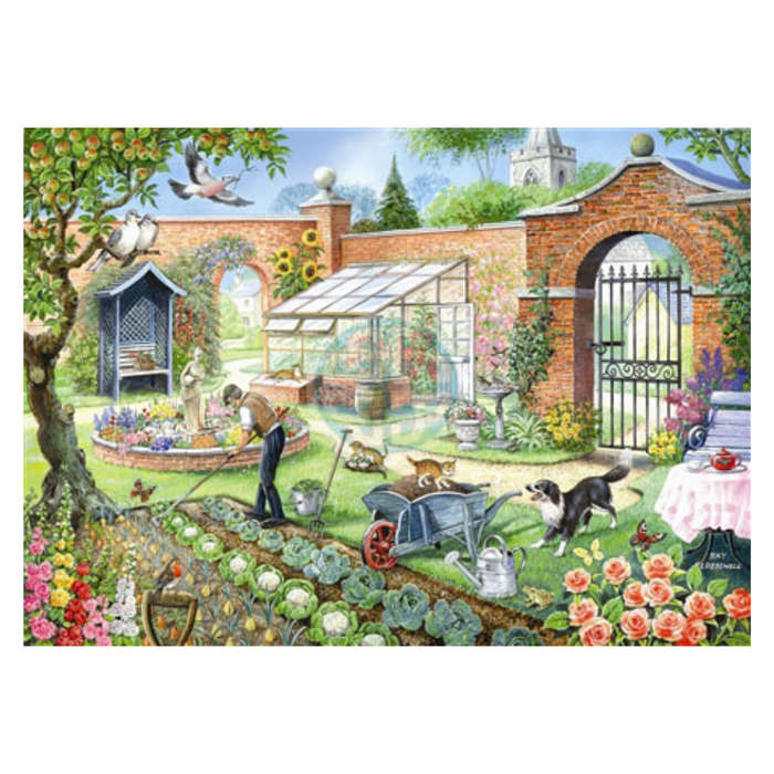House of Puzzles - Kitchen Garden - 1000 Piece Jigsaw Puzzle