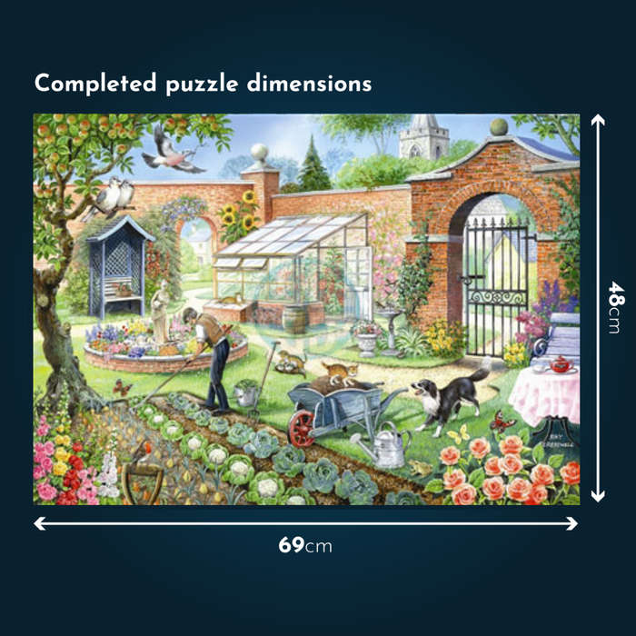 House of Puzzles - Kitchen Garden - 1000 Piece Jigsaw Puzzle