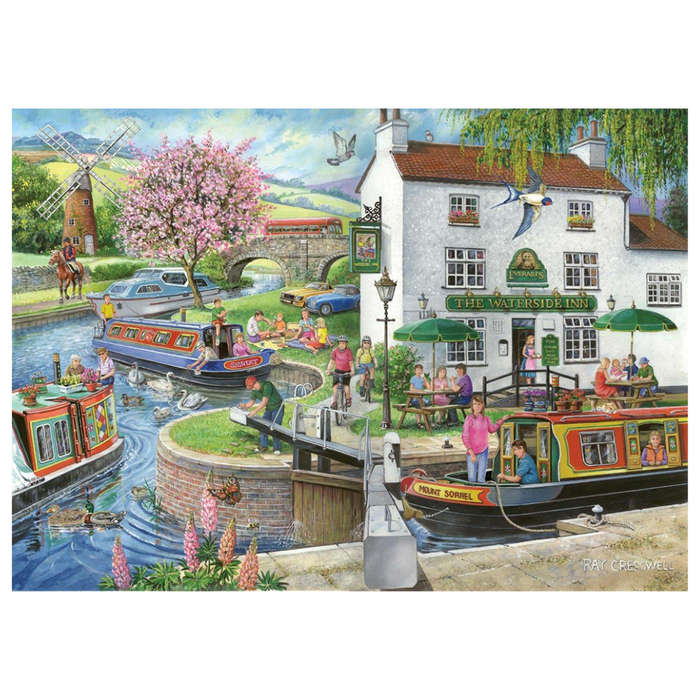 House of Puzzles - No.6 - By The Canal - 1000 Piece Jigsaw Puzzle