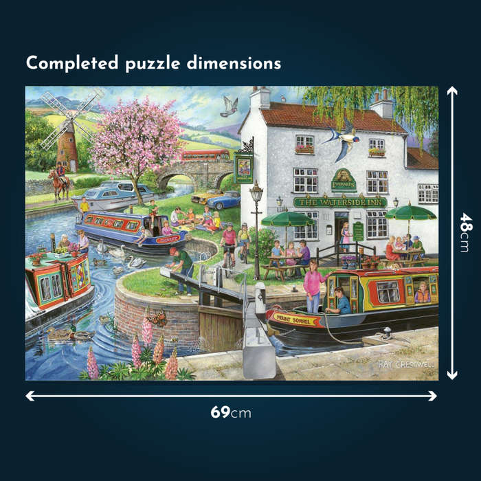 House of Puzzles - No.6 - By The Canal - 1000 Piece Jigsaw Puzzle